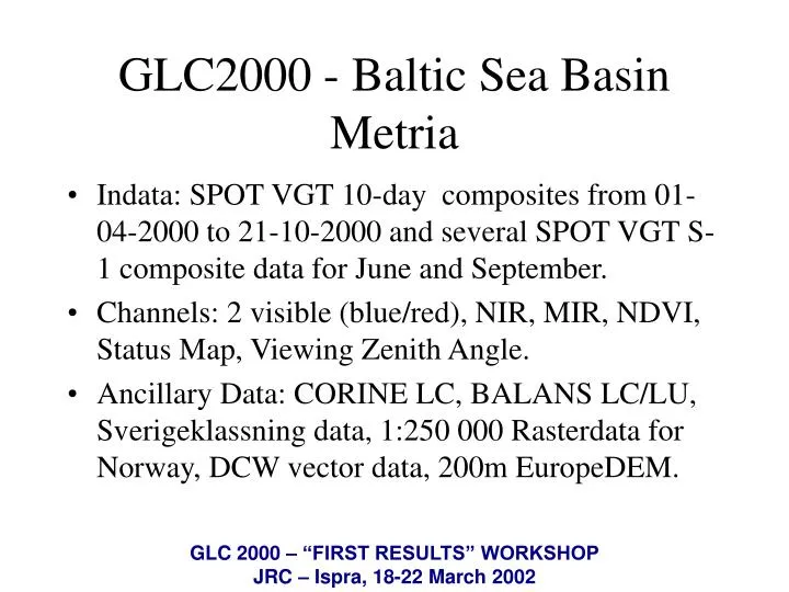 glc2000 baltic sea basin metria