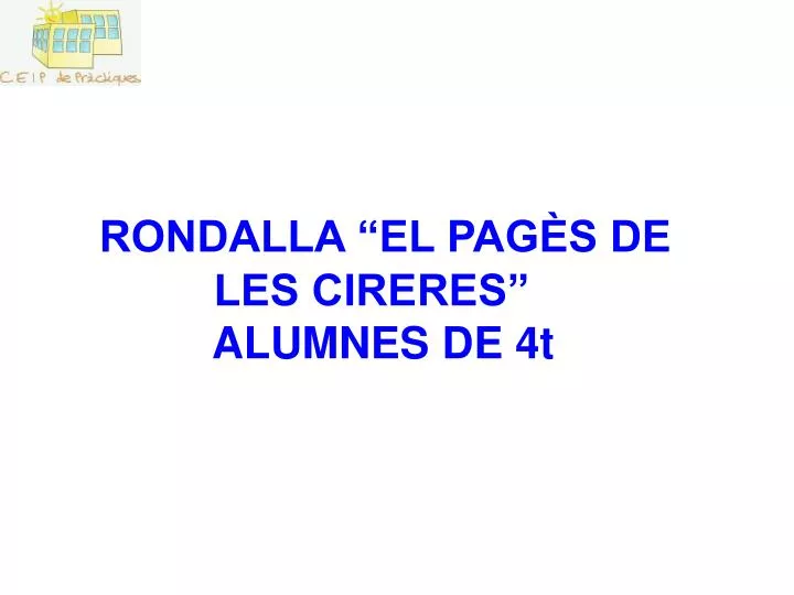 rondalla el pag s de les cireres alumnes de 4t