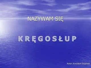 nazywam si