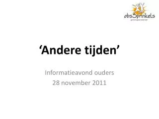 andere tijden