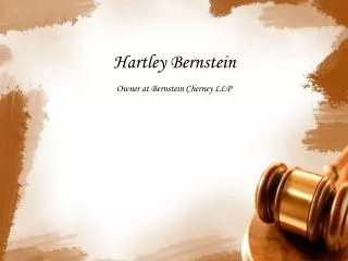 Hartley Bernstein -A New York Lawyer