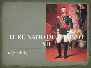 el reinado de alfonso xii