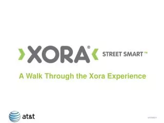 A Walk Through the Xora Experience