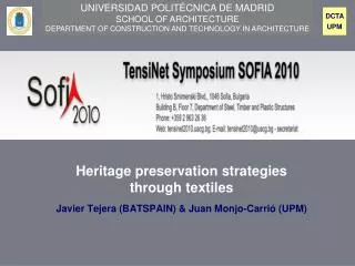 Heritage preservation strategies through textiles