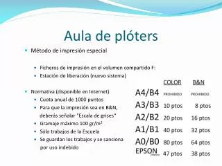 aula de pl ters