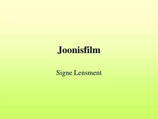 joonisfilm