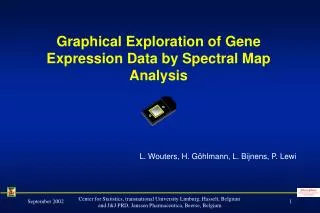Graphical Exploration of Gene Expression Data by Spectral Map Analysis