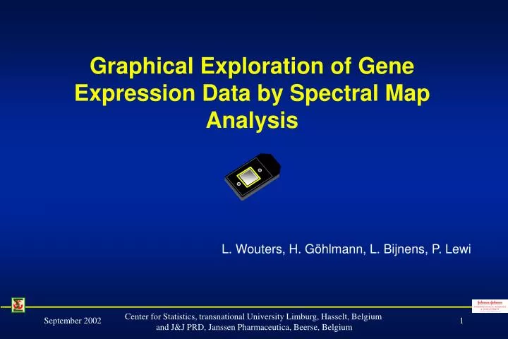 graphical exploration of gene expression data by spectral map analysis