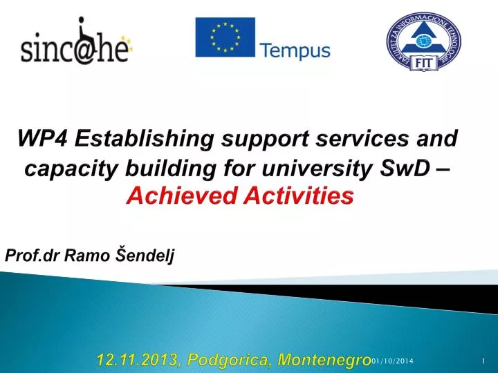 wp4 establishing support services and capacity building for university swd achieved activities