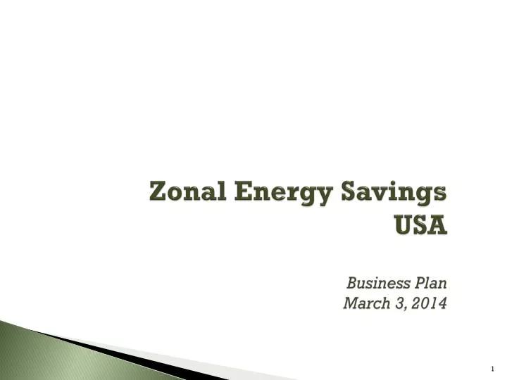zonal energy savings usa business plan march 3 2014