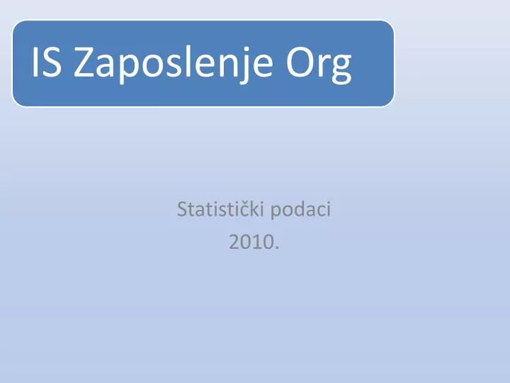 statisti ki podaci 2010