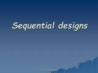 sequential designs