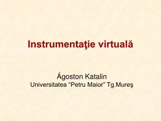 instrumenta ie virtual