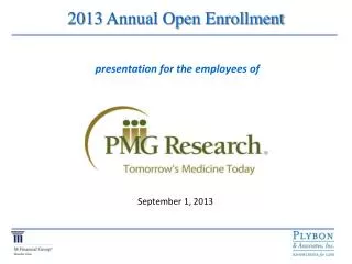 2013 Annual Open Enrollment