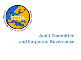 Audit Committee and Corporate Governance