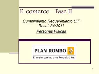 e comerce fase ii