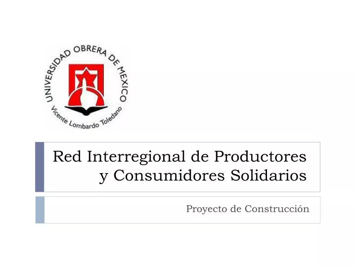 red interregional de productores y consumidores solidarios