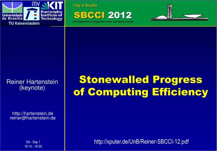 stonewalled progress of computing efficiency