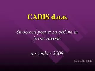 cadis d o o