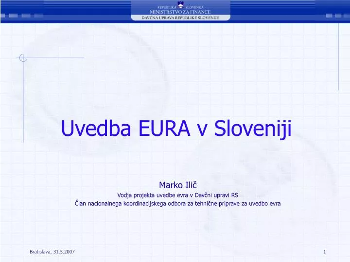 uvedba eura v sloveniji
