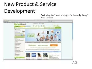 New Product &amp; Service Development