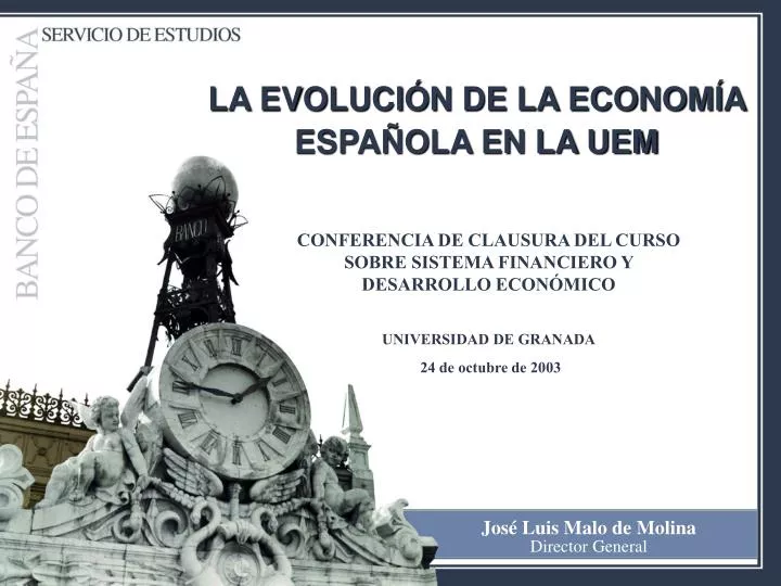 Ppt La Evoluci N De La Econom A Espa Ola En La Uem Powerpoint Presentation Id