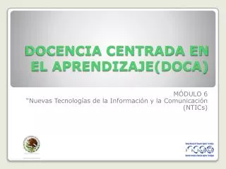 docencia centrada en el aprendizaje doca