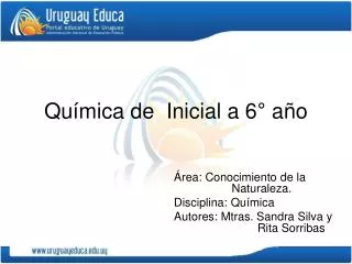qu mica de inicial a 6 a o