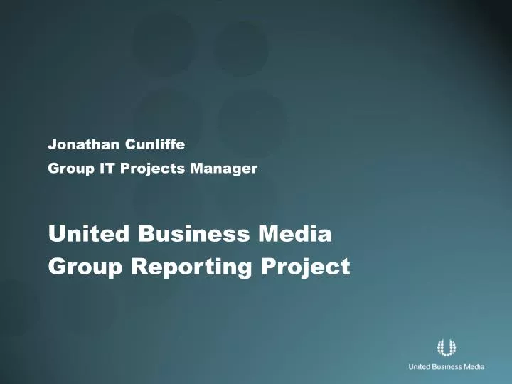 jonathan cunliffe group it projects manager