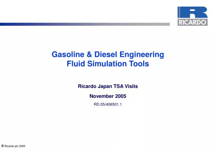 gasoline diesel engineering fluid simulation tools