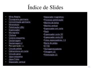 ndice de slides