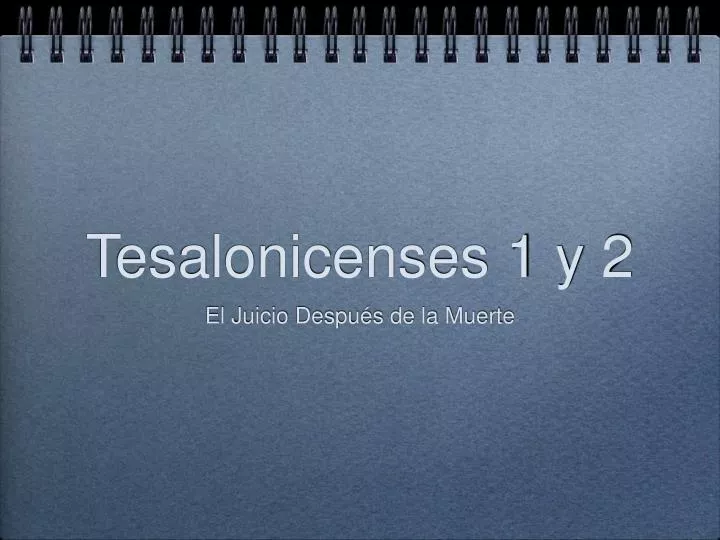 tesalonicenses 1 y 2