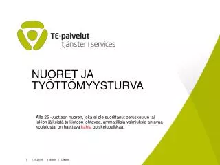 nuoret ja ty tt myysturva
