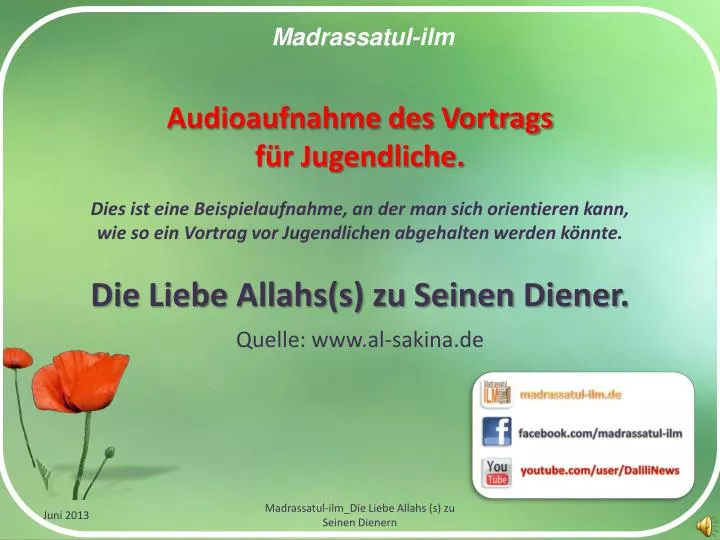 die liebe allahs s zu seinen diener