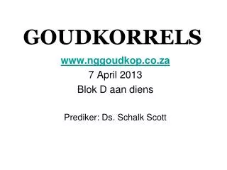 goudkorrels