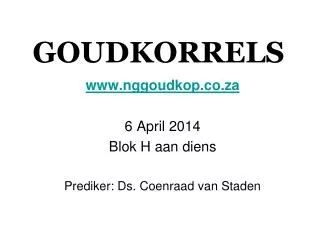 goudkorrels