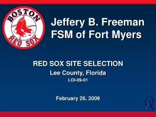 Jeffery B. Freeman FSM of Fort Myers