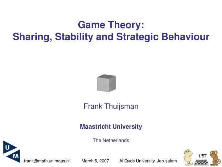 game theory sharing stability and strategic behaviour