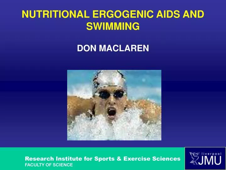 nutritional ergogenic aids and swimming don maclaren