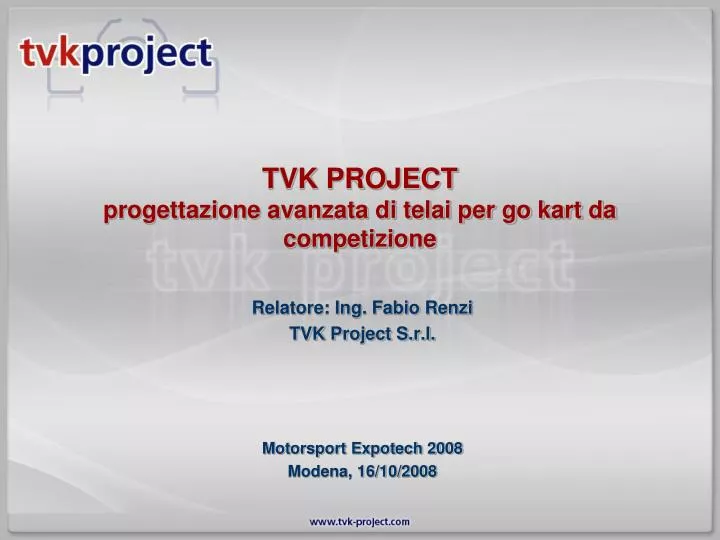 tvk project progettazione avanzata di telai per go kart da competizione