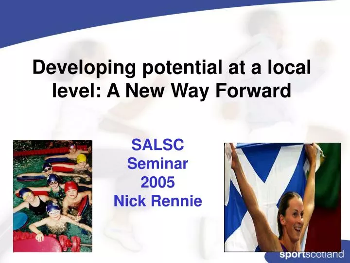 developing potential at a local level a new way forward