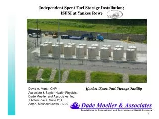 Independent Spent Fuel Storage Installation; ISFSI at Yankee Rowe