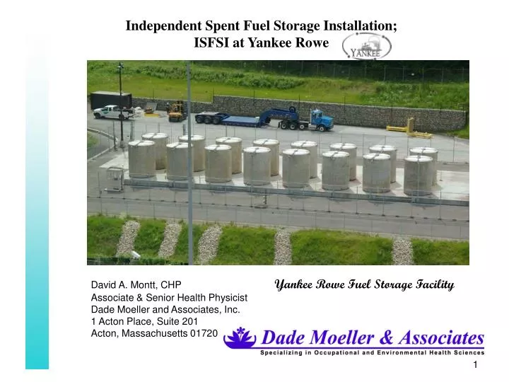 independent spent fuel storage installation isfsi at yankee rowe