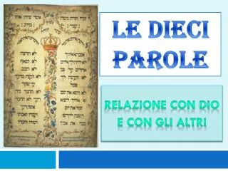 relazione con dio e con gli altri