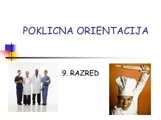 poklicna orientacija