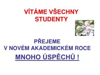 v t me v echny studenty