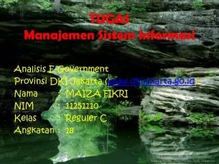 tugas manajemen sistem informasi