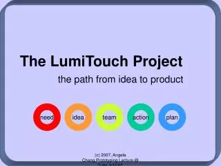 The LumiTouch Project