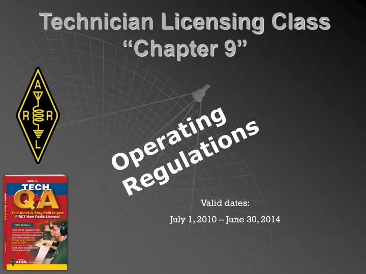 technician licensing class chapter 9