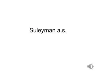 suleyman a s